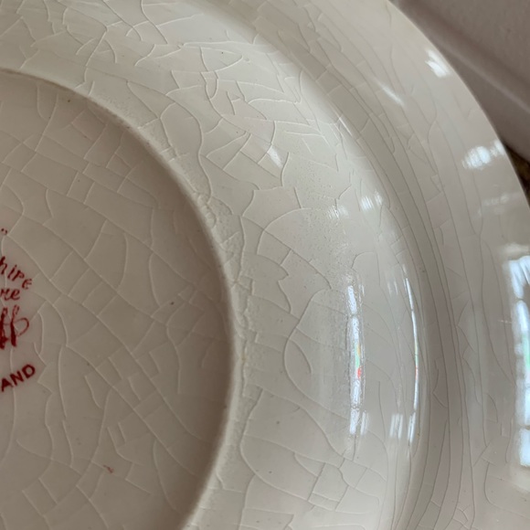 Royal Staffordshire Pottery Clarice Cliff Pink Tonquin Soup Bowl England - Picture 6 of 8